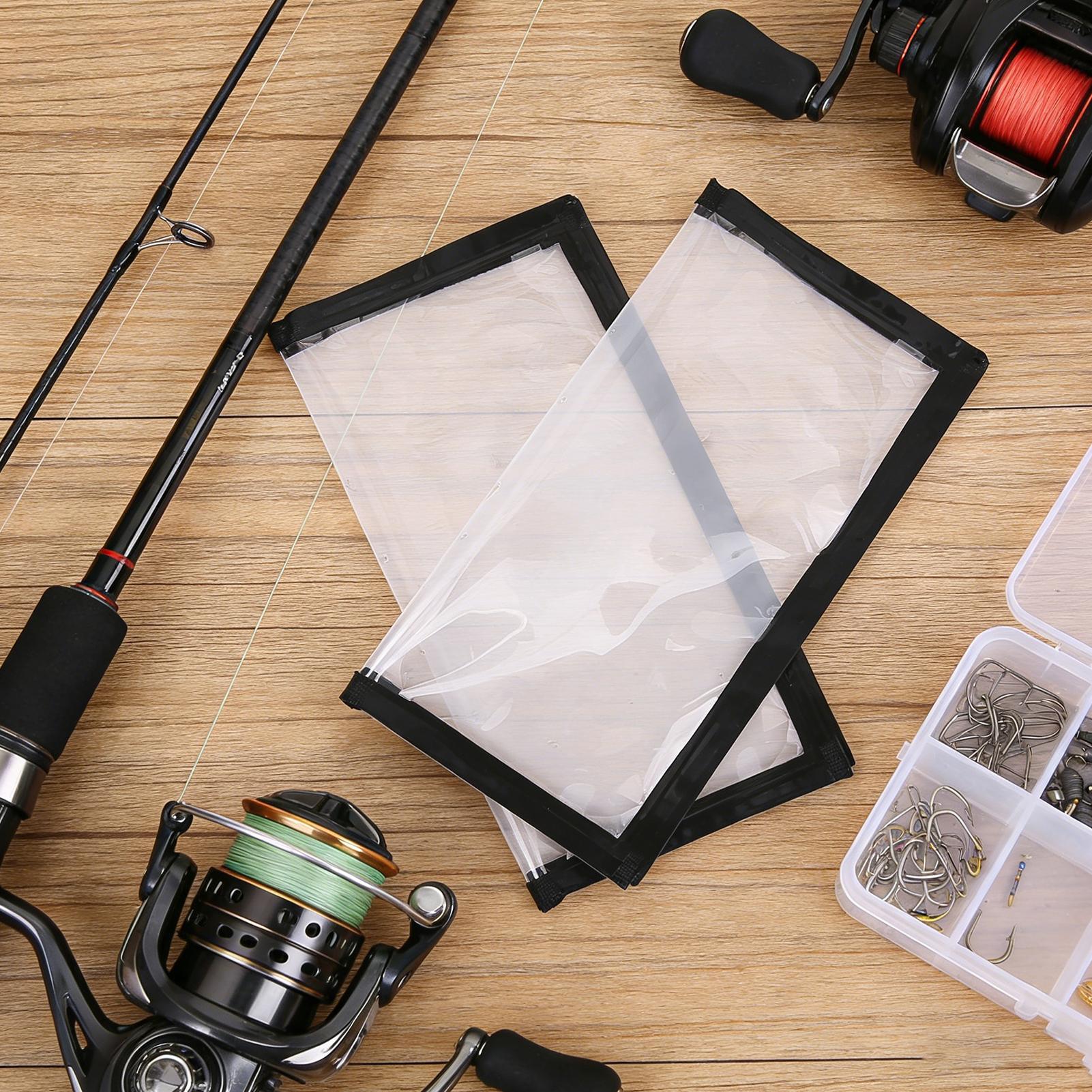 Fishing Rod Case - ถุงใส PVC สำหรับใส่เหยื่อตกปลา ปลอกหุ้มตะขอ กระเป๋าใส่เหยื่อ กระเป๋าเก็บอุปกรณ์ตกปลาแบบพกพา