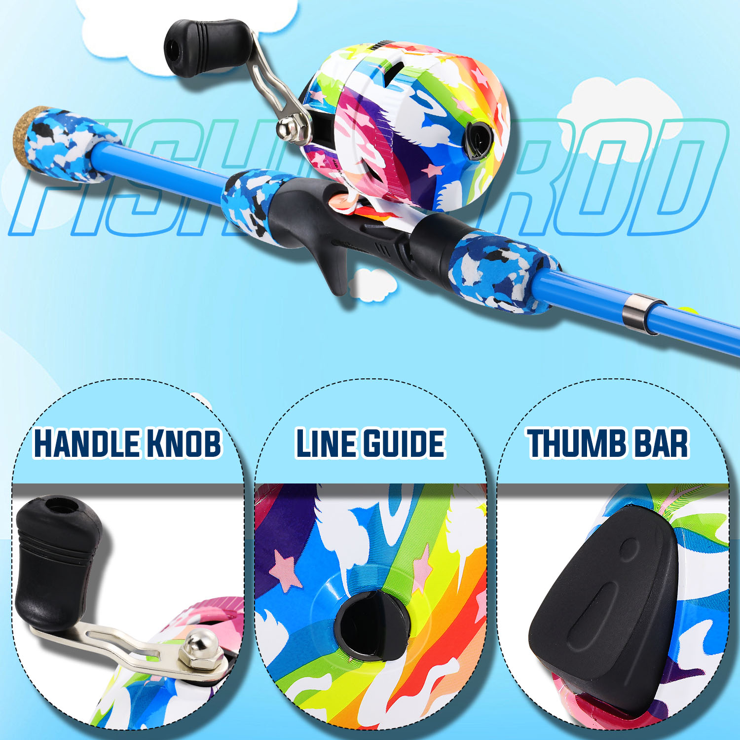 ชุดอุปกรณ์ตกปลาสำหรับเด็ก Soug - Fishing Rod Combo บทวิจารณ์และราคา