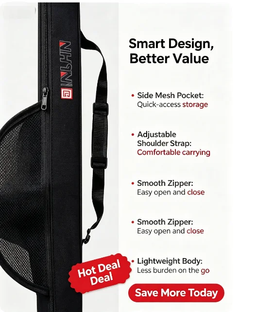 กระเป๋าใส่คันเบ็ดแบบพกพาใหม่ พ - Fishing Rod Case บทวิจารณ์และราคา