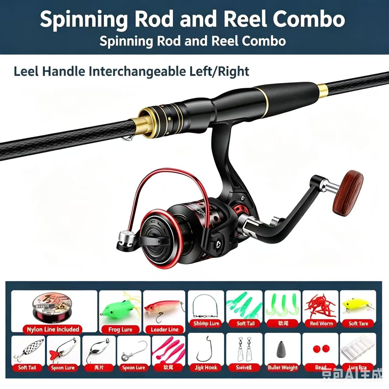 ชุดคันเบ็ดและรอกตกปลา M Power  - Fishing Rod Carbon Fiber บทวิจารณ์และราคา