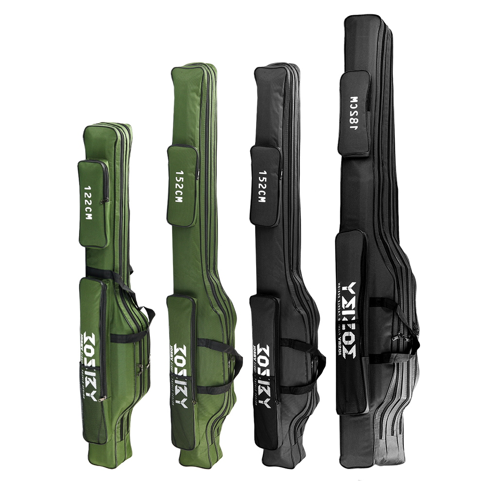 แบบพกพาพับตกปลา Rod Carrier Fi - Fishing Rod Case บทวิจารณ์และราคา